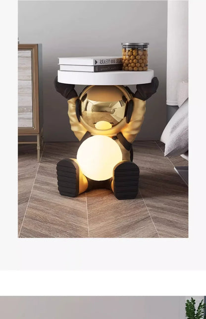 Astronaut Floor-standing Coffee Table, Home Accessories, Bedside Table, Smart Furniture, Light-emitting, Bluetooth Speaker