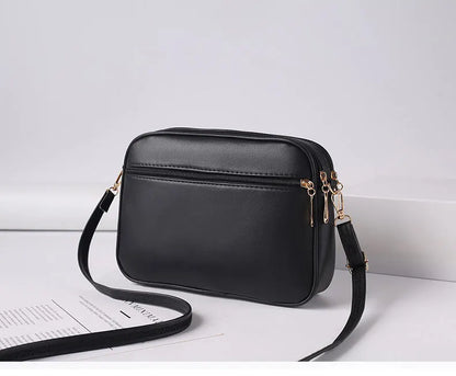 2024 Women's One Shoulder Small Square Handbag New Cross Border Foreign Trade Lingge PU Crossbody Versatile Small Messenger Bag