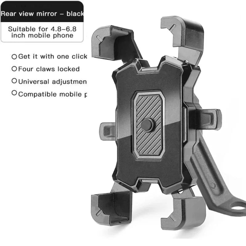 Bike Phone Holder Bicycle Mobile Cellphone Holder Easy Open Motorcycle Support Mount For iPhone Samsung Xiaomi Stand