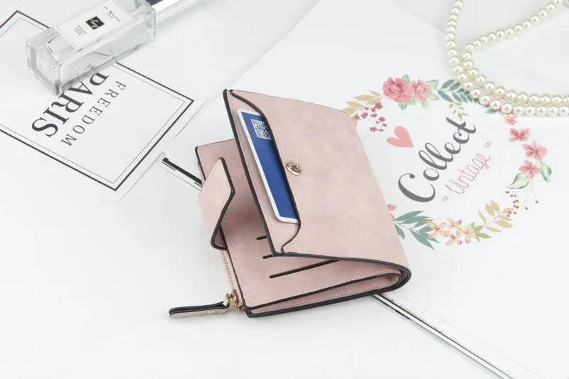 2024 Leather Women Wallet Hasp Small and Slim Coin Pocket Purse Women Wallets Cards Holders Luxury Brand Wallets Designer Purse