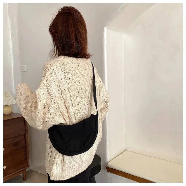 Casual Nylon Hobos Crossbody Bag for Women Designer Shoulder Bags Large Capacity Tote Lady Travel Shopper Bag Female Purses 2024