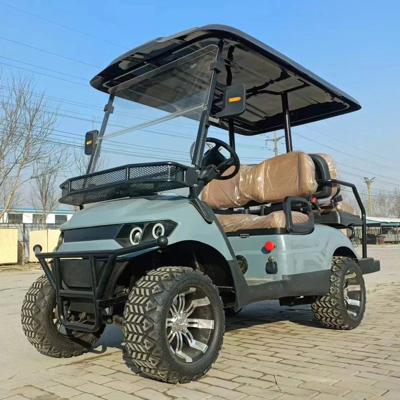 Street Legal Electric Golf Cart 4 Seats 5000W Scooter Go Kart ATV Adult Touring Classic Gasoline Golf Cart