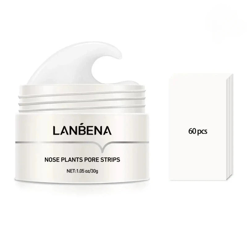 LANBENA White Blackhead Remover Nose Mask Pore Strip Black Mask Peeling Acne Treatment Black Deep Cleansing Skin Care Korea