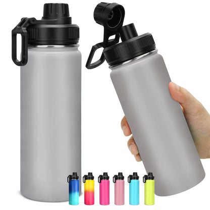 500ML Thermos Bottle 18oz Outdoor Vacuum Flasks Stainless Steel Thermos Water Bottle Steel Thermos with Leakproof Spout Lid