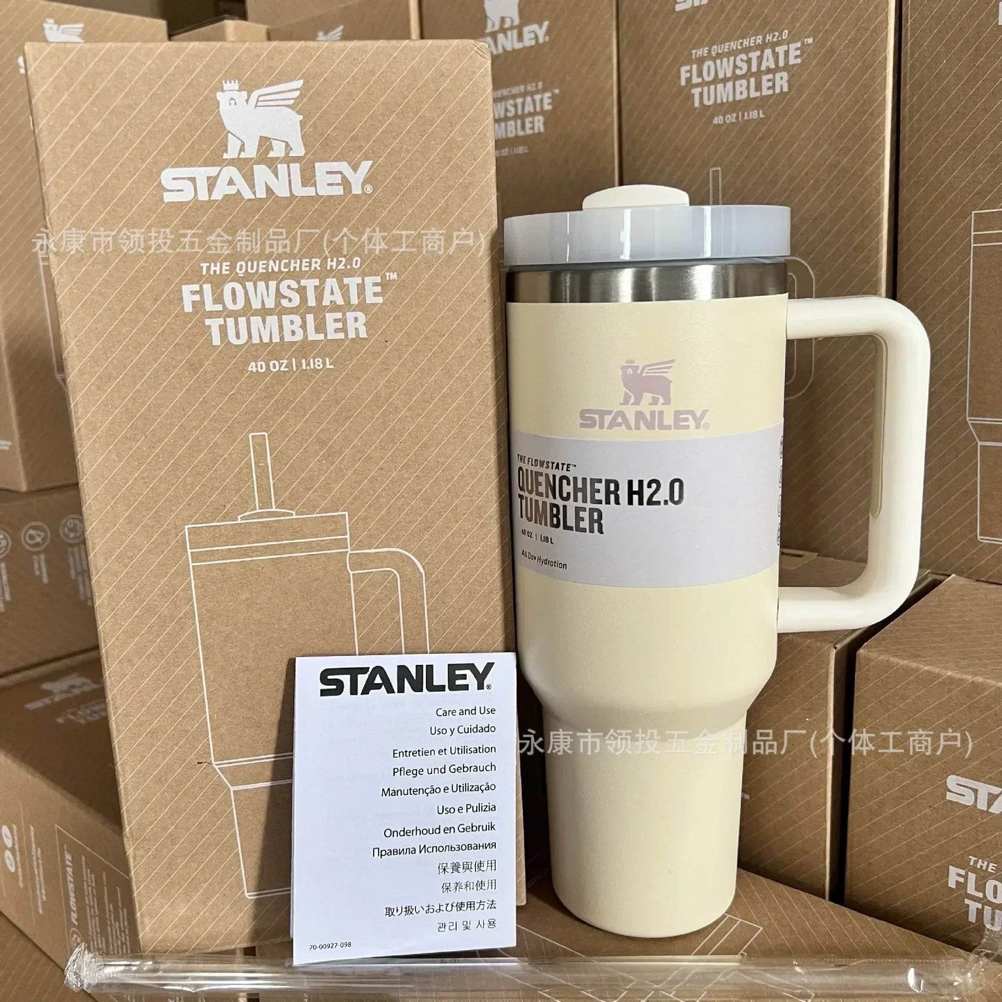 2024 alça tampa de palha aço inoxidável 30oz/40oz caneca de carro isolada a vácuo parede dupla térmica copo de viagem gelado - MarvelouStoree