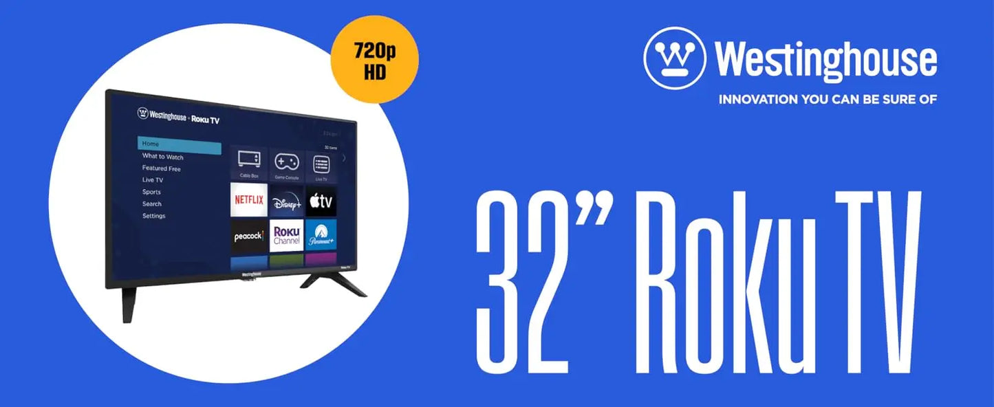 Roku TV - 32 Inch Smart TV, 720P LED HD TV with Wi-Fi Connectivity and Mobile App, Flat Screen TV Compatible with Apple Home Kit