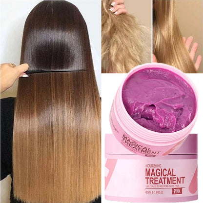 60ml Magical Hair Mask Repair Damaged Curly Hair Frizzy Soft Smooth Shiny Deep Moisturize Treat Care Serum Oil Beauty Health