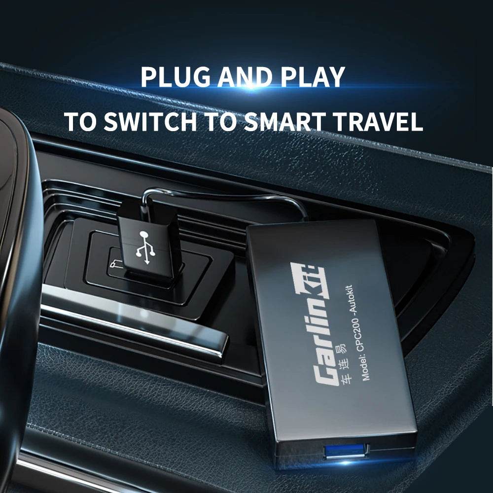 CarlinKit Wireless CarPlay Adapter USB Wireless Android Auto Dongle for Android Car Multimedia Mirrorlink Waze Spotify Autokit - MarvelouStoree