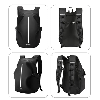 Waterproof Motorcycle Backpack Outdoor Sports Moto Biker Cycling Riding Helmet Backpack Reflective Business Travel Laptop Bag