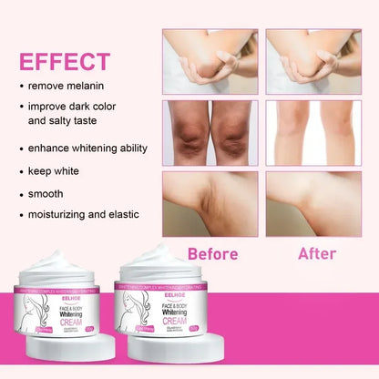 New Face Body Brightening Cream Thigh Underarm Inner Melanin Lightening Lotion Feminine Gentle Nourishing Dark Skin Care Cream