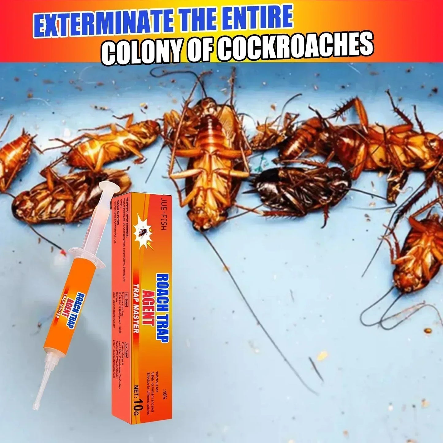 Cockroach Gel Bait Effectively Cockroach Killer Indoor Infestation Versatile Roach Control Gel for Indoor Outdoor