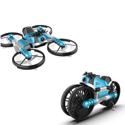 New 2 In1 Foldable RC Drone Motorcycle HD Camera Hand Gesture Helicopter DjiFlying Bike Outdoor Indoor Boy Age 7-12 Gift Box Toy