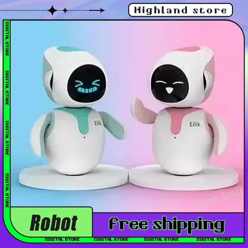 Eilik Robot Emotional Interaction Smart Companion Pet Robot Electronic Creative Study customized Companion Robot Inteleligente