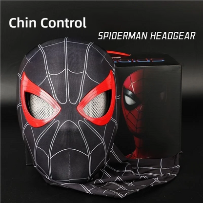 MINISO Spider Man Mask Mobile Eye Electronic Spider Man Desktop Decoration Sculpture Remote Control Christmas Gift For Adult