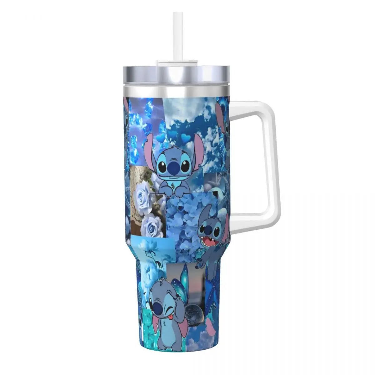 Custom Stitch Stainless Steel Tumbler Travel Mugs Cup Large Coffee Mug Portable Cold Drink Milk Tea Water Bottle