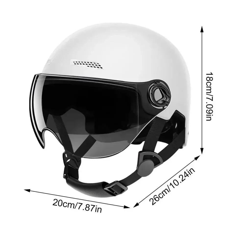 Bicycle Helmet Safe and Comfortable Adult Lightweight Helmet with Goggles for Motorcycle Electric Vehicle Mountain Bike