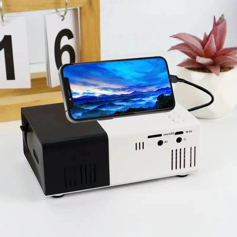 YG300 Mini LED Projector Yg300 Upgraded Version 1000 Lumen 320x240P HDMI-compatible Projetor USB Audio Home Media Player Beamer - MarvelouStoree