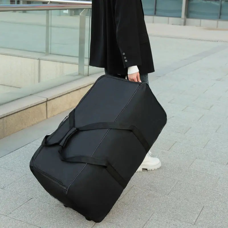 Foldable Wheel Bags Luggages Storage Bag with Wheels Large Capacity Carry On Luggage Carrier Expandable Trolley Suitcase