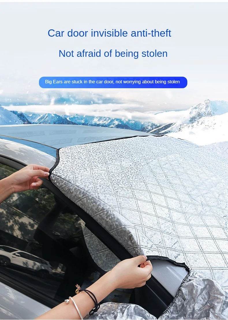 Car Windshield Snow Shield for Winter Car Cover Front Window Anti Ice Frost Outdoor Protection Snow Cover Snow Shield - MarvelouStoree