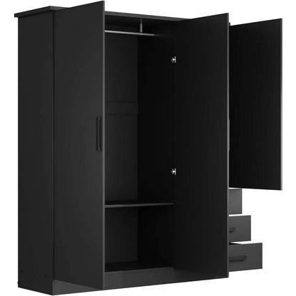 Large Wardrobe Closet 3 Doors and 3 Drawers Lots of Storage - MarvelouStoree