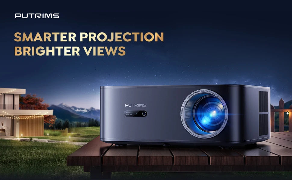 FHD 1080P Projector Bluetooth WiFi Projector Netflix Officially & AI Auto Focus 1000 ANSI 30000 lumens Auto-focus 4K Support