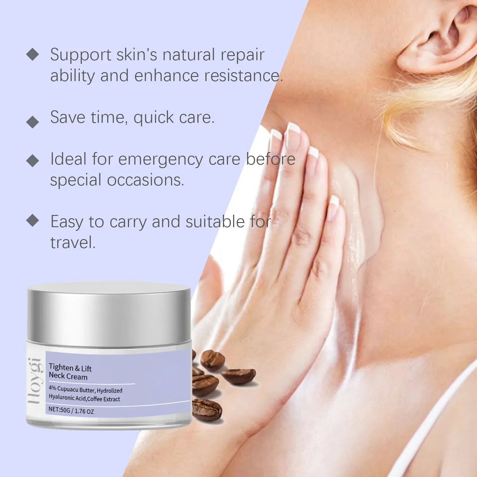 Neck Cream Lifting Firming Lighten Fine Line Eliminate Double Chin Rejuvenation Moisturizer Neck Rejuvenation Cream