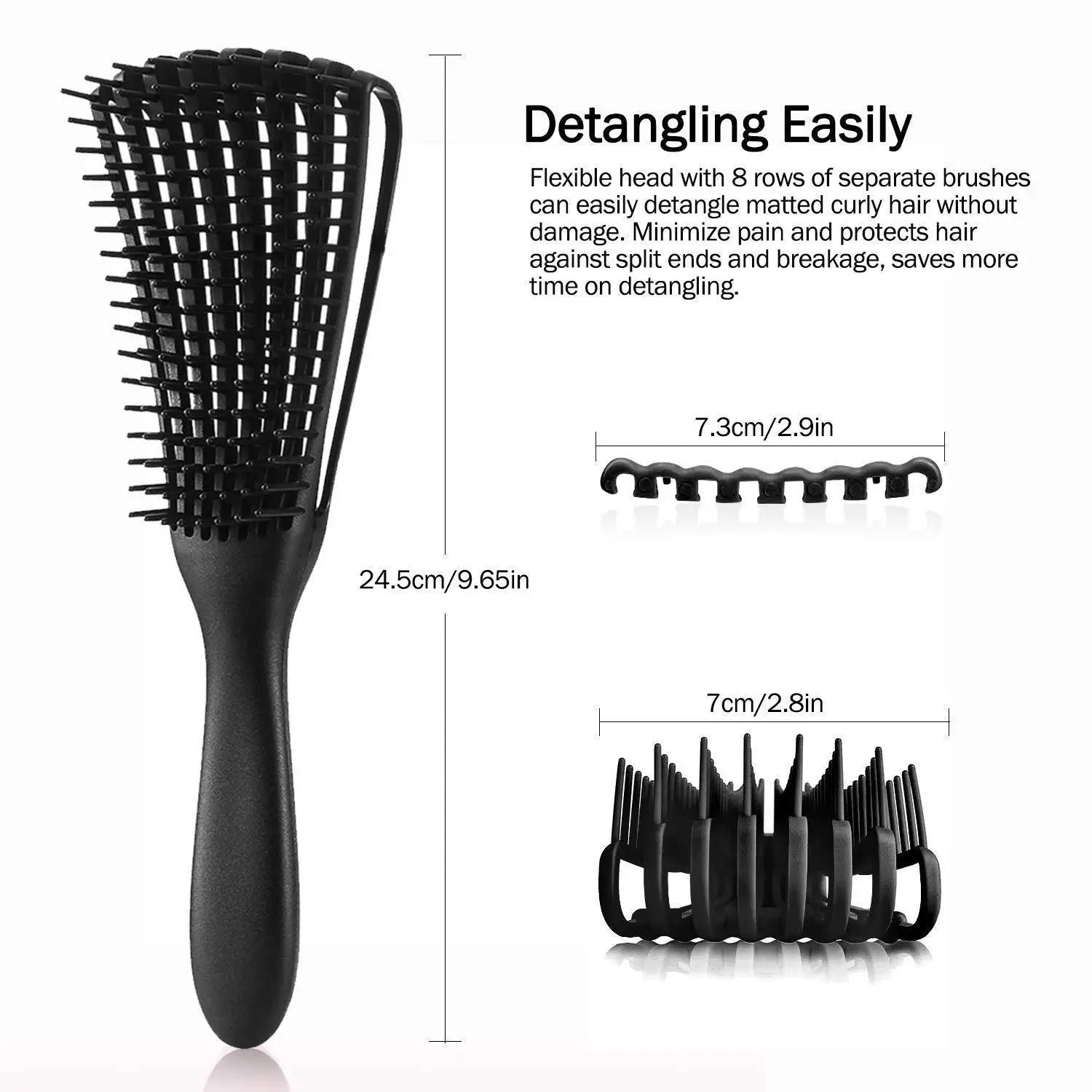 Hair Brush Detangling Brush Scalp Massage Hair Comb Detangling Brush For Curly Detangler Hairbrush Women Men Salon