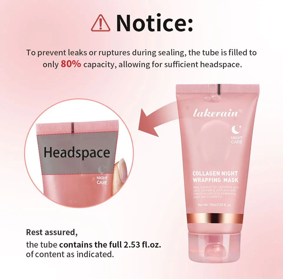 Night Collagen Wrapping Mask Rejuvenation Moisturizing Brightening Korean Face Mask Make Glowy Skin Elasticity Facial Mask