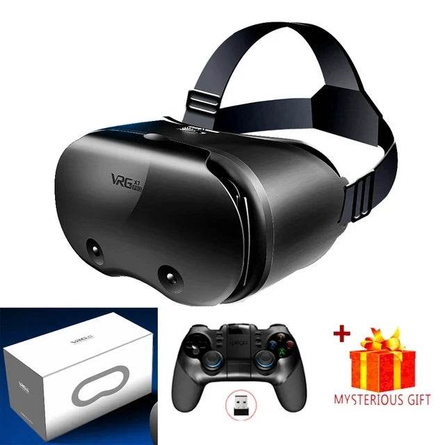 3D Virtual Reality VR Glasses For iPhone Android Smartphone Cell Mobile Phone Helmet Headset Wirth Real With Controller Lenses - MarvelouStoree