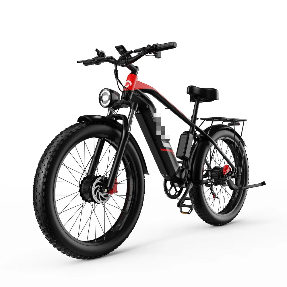 Stock DUOTTS S26 Dual Motor 750W*2 Electric Bike with 48V 20AH Lithium Battery Snow Mountain Fat Tire for Adults EU Warehouse