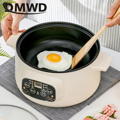 DMWD 3L 110V 220V Non-stick rice cooker Multifunctional hotpot with steamer insulation fast heating electric multiccoker 2 layer