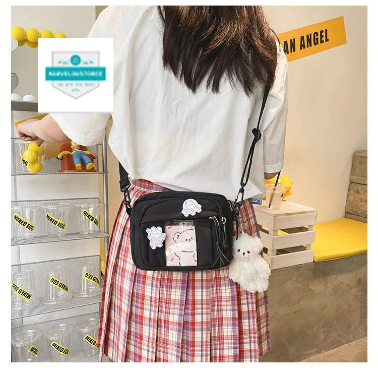 New Kawaii Bag Girls 2024 New JK Transparent Bag Small Crossbody Bag For Women Purses and Handbags Shoulder Bag Itabag Bolso