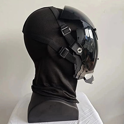 JAUPTO Cyber Punk Mask Cosplay,Cool mask, Techwear Mask, halloween decorations Fit Party Music Festival