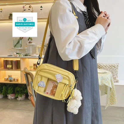 New Kawaii Bag Girls 2024 New JK Transparent Bag Small Crossbody Bag For Women Purses and Handbags Shoulder Bag Itabag Bolso