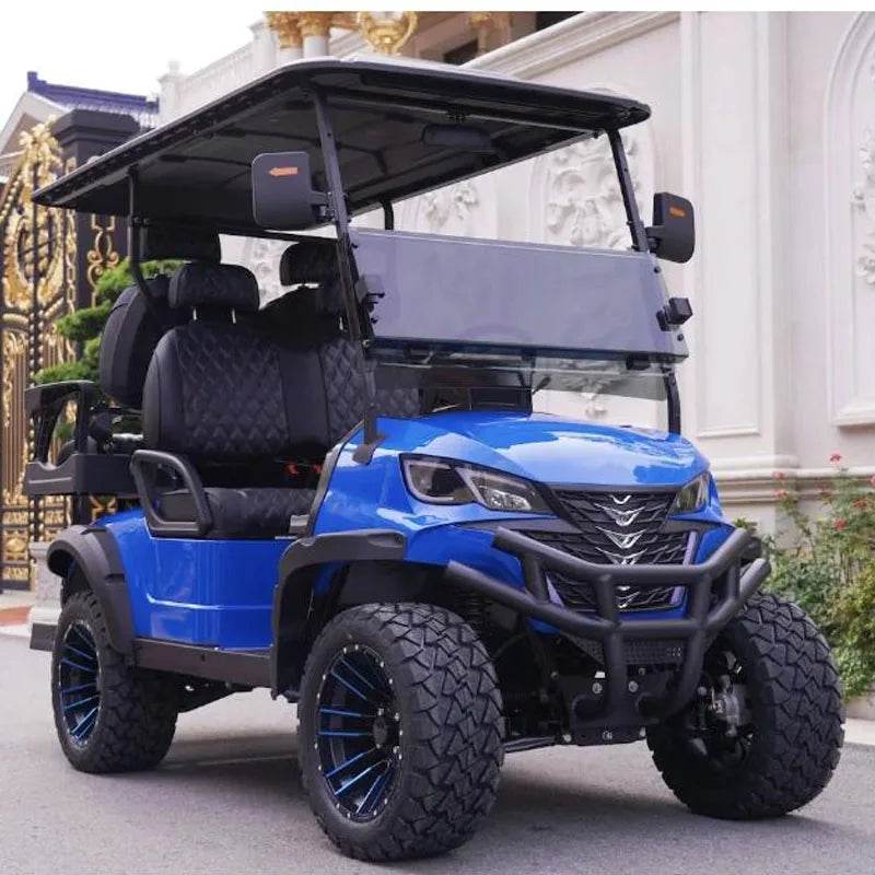 Customize New Club Sightseeing Golf Car 4/6 Seater 48V 60V Off-road Solar Electric Golf Cart - MarvelouStoree