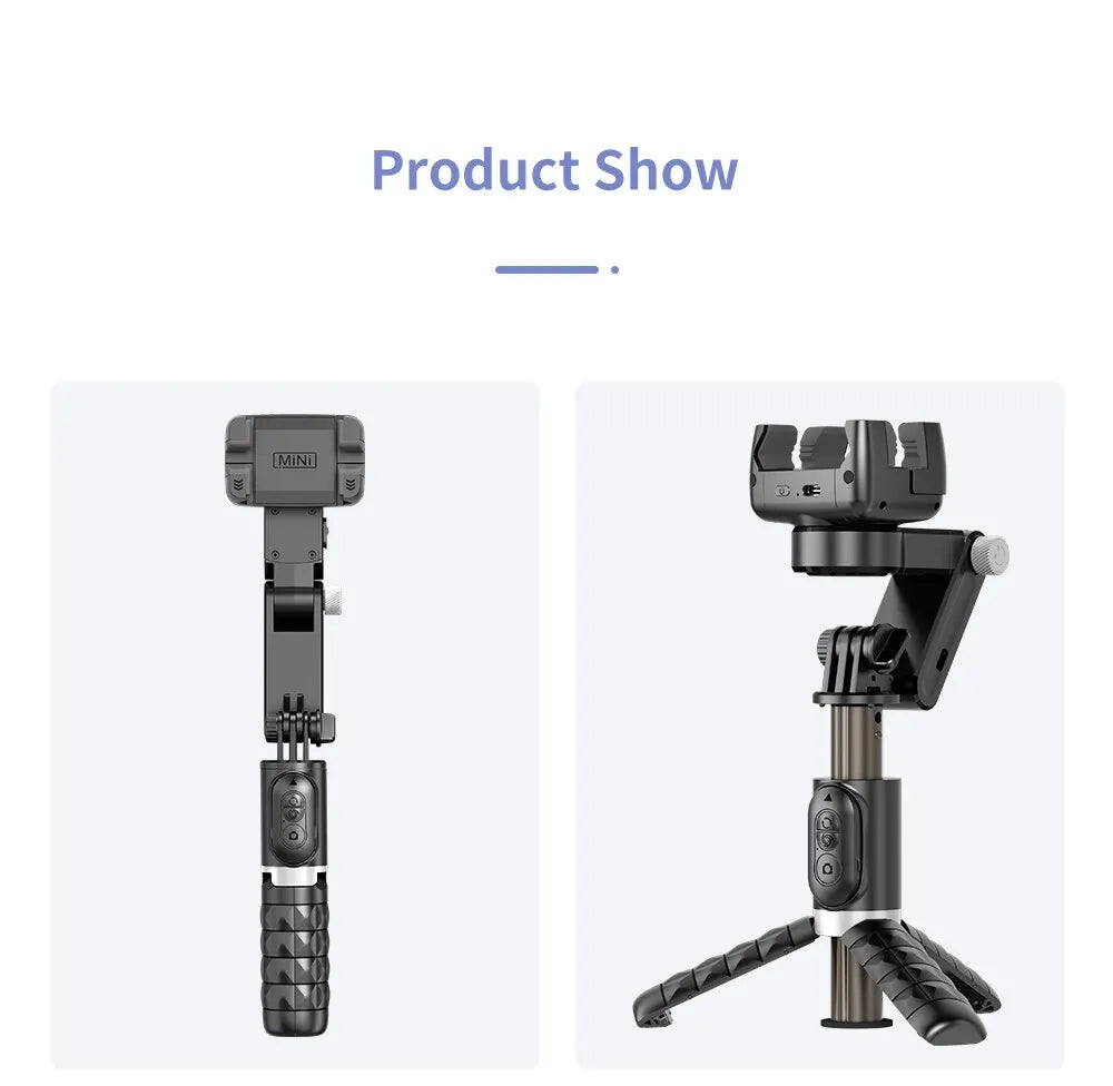 360 Rotation Following Shooting Mode Gimbal Stabilizer Selfie Stick Tripod Gimbal For iPhone Phone Smartphone Live Photography