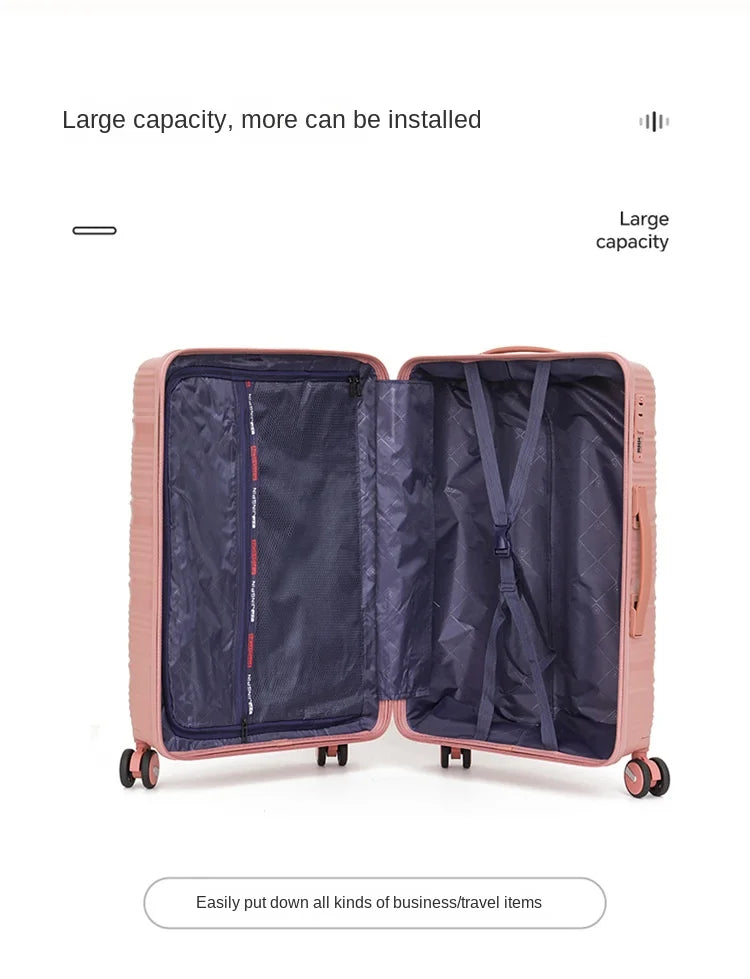 13 20 24 28 inch Set of 3 or 4 Suitcases PP Large Capacity Luggage Explosion-Proof Zipper Boarding Trolley Case Bags