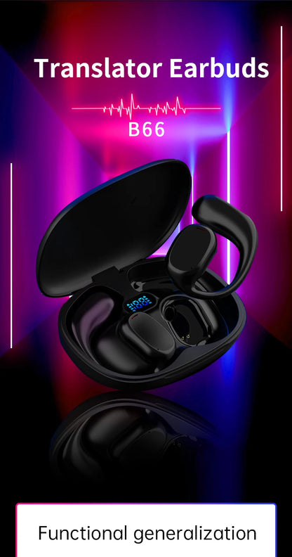 Language Translation Earbuds Online Support 144 Languages and Accents Translate Music and Calls 3in1 Wireless Translation Device