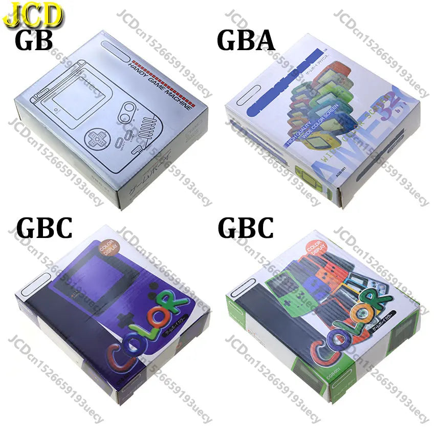 JCD For GBA SP GBC GB DMG Game Console New Packing Box Carton For Gameboy Advance / Color New Packaging Protect Box