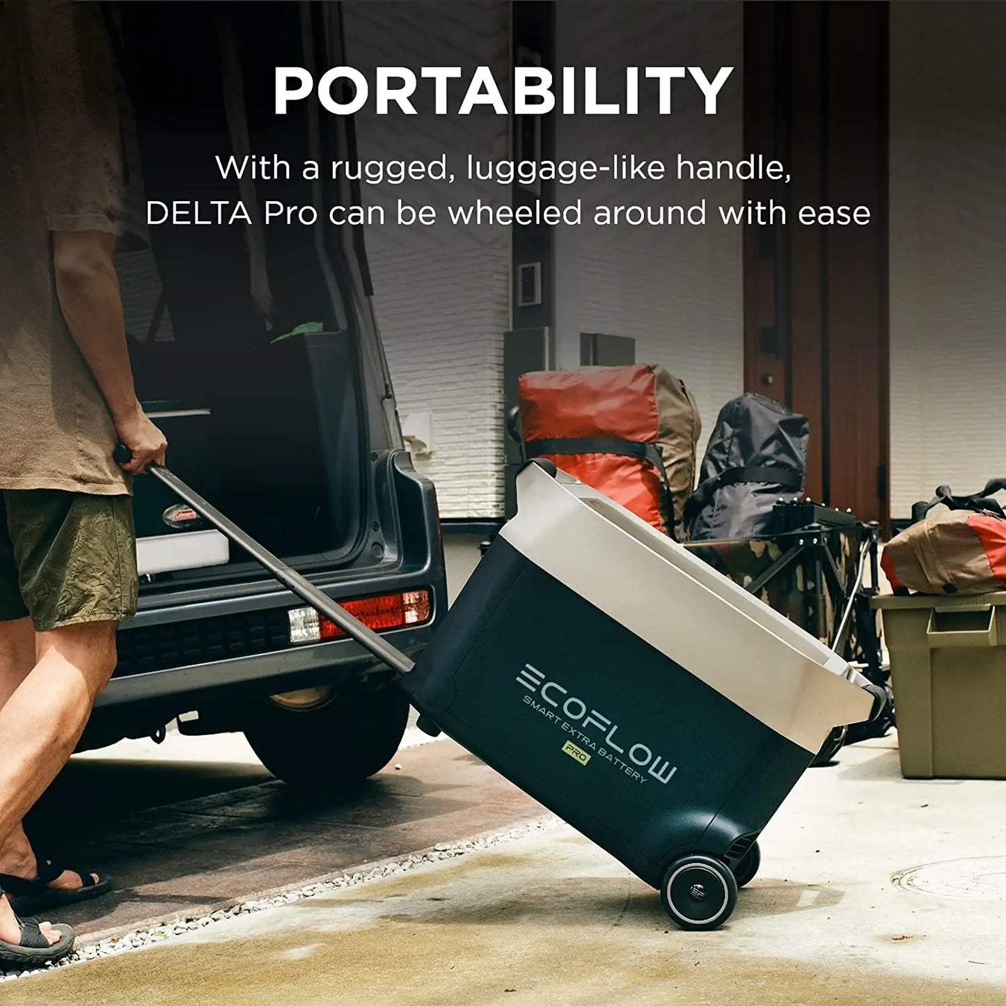 ECO FLOW DELTA Pro Smart Extra Battery, 3600Wh Capacity, Expand DELTA Pro up to 10.8KWh, Fast Charging