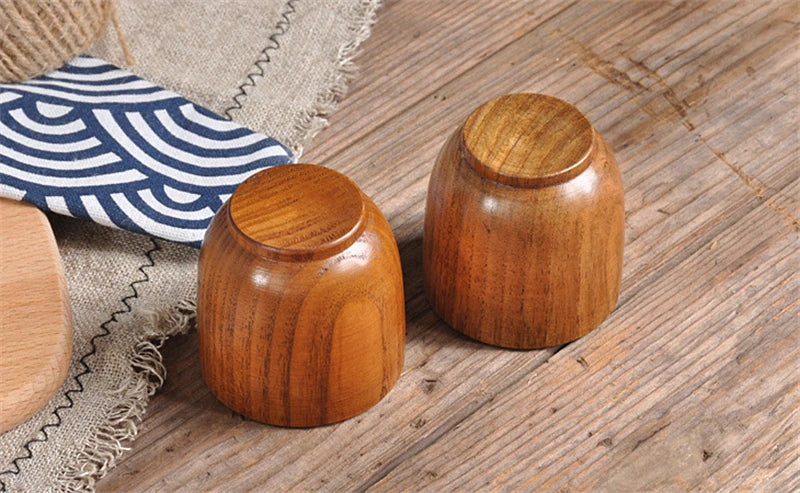 Wooden Big Belly Cups Handmade Natural Spruce Wood Cups Beer Tea Coffee Milk Water Cup Kitchen Bar Drinkware for Kitchen