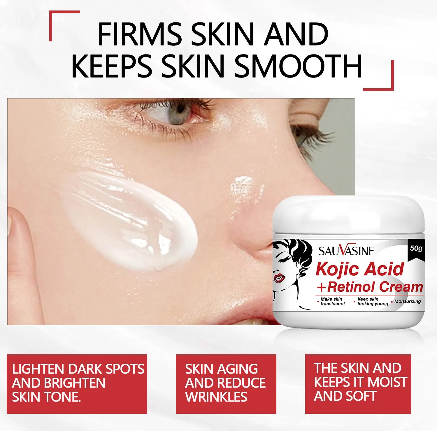 Kojic Acid Whitening Set Face Cream Moisturizer Facial Mask Collagen Face Repair Suncreen Facial Soap Anti-Aging Skin Care Kit