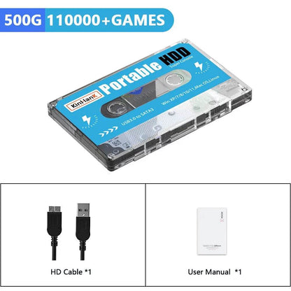 KINHANK Super Console 500G Gaming HDD 100000 Video Games 70 Emulators For DC/MAME/SS/NAOMI/PS2/PS1 Plug and Play Batocera OS - MarvelouStoree