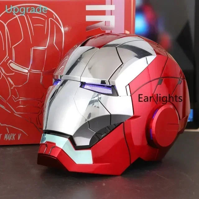 The Avengers  1/1 Iron Man Mk5 Helmet Wearable And Transformable Voice-activated Electric Opening Closing Collection Decoration