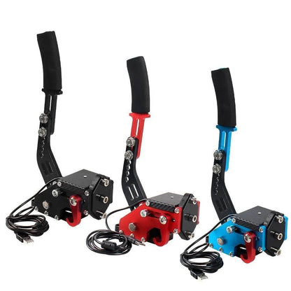 USB Handbrake SIM For G25/27/29 T300 T500 PC Racing Games Fanatecosw Dirt Rally Hand Brake System Red Black Blue HB-1009