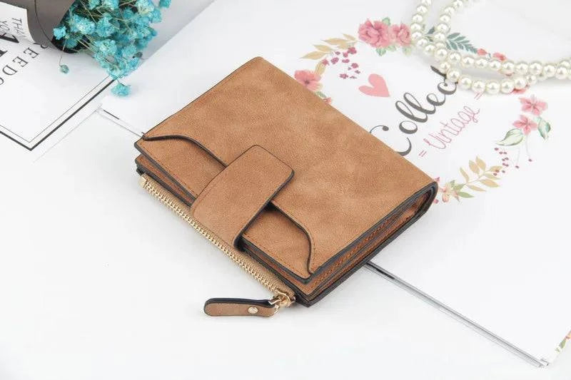 2024 Leather Women Wallet Hasp Small and Slim Coin Pocket Purse Women Wallets Cards Holders Luxury Brand Wallets Designer Purse