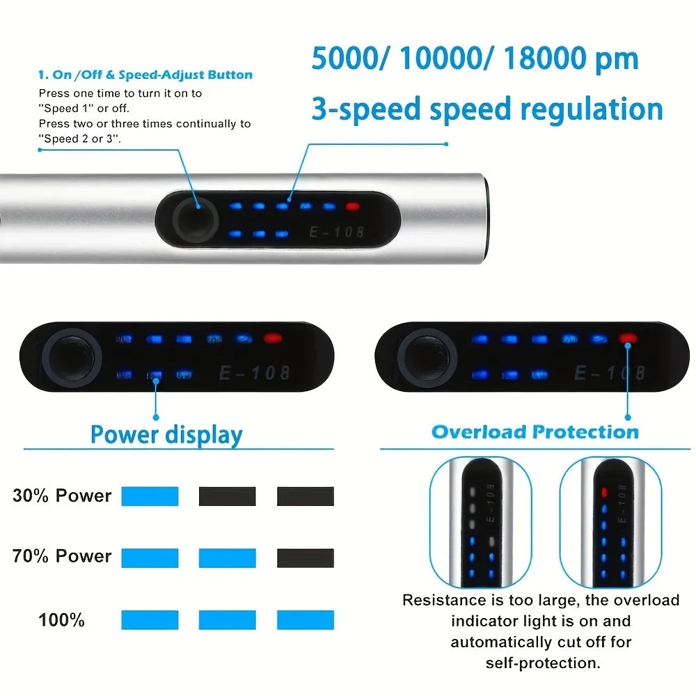 USB Cordless Rotary Tool Kit Woodworking Engraving Pen DIY For Jewelry Metal Glass Mini Wireless Drill USB Cordless Rotary Tool