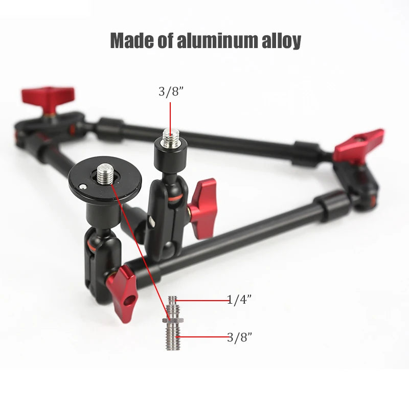 BFOLLOW 32" 22" Smartphone Bracket Magic Arm for Camera Articulated Flexible Wall Mount Desk Clamp Tablet Webcam Gopro Stand