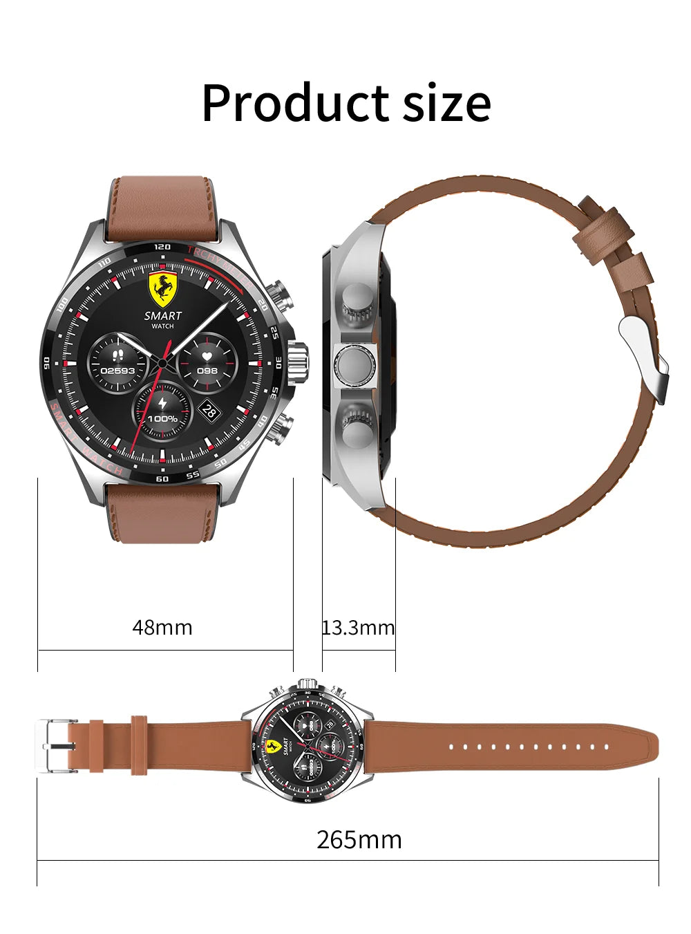 LIGE 2024 Smartwatch for Porsche Smart Watch Men Digital Watches Outdoor Sports Compass and NFC Bluetooth Call Wristwatch Golden