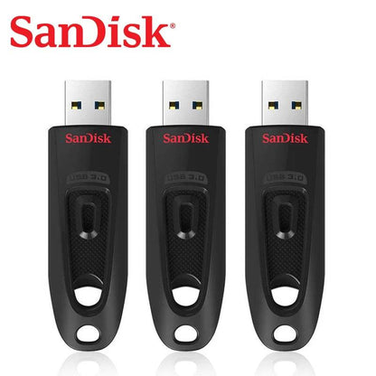 SanDisk USB3.0 CZ48 130MB/S usb Pendrive 128G 64GB 32GB Pen Flash Drive High Quality Retractable Capless Storage Device - MarvelouStoree